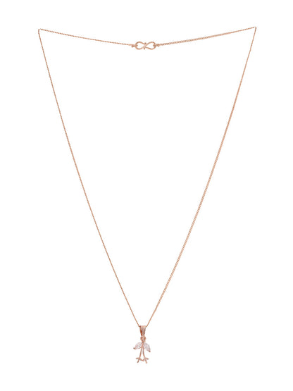 Priyaasi Rose Gold-Plated Brilliance with American Diamond Adornments