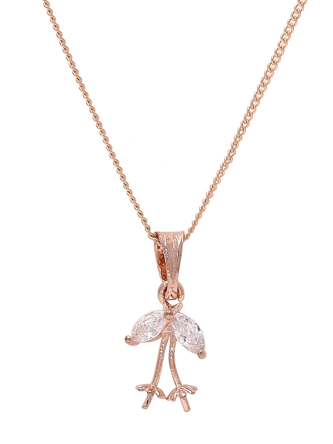 Priyaasi Rose Gold-Plated Brilliance with American Diamond Adornments