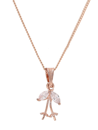 Priyaasi Rose Gold-Plated Brilliance with American Diamond Adornments