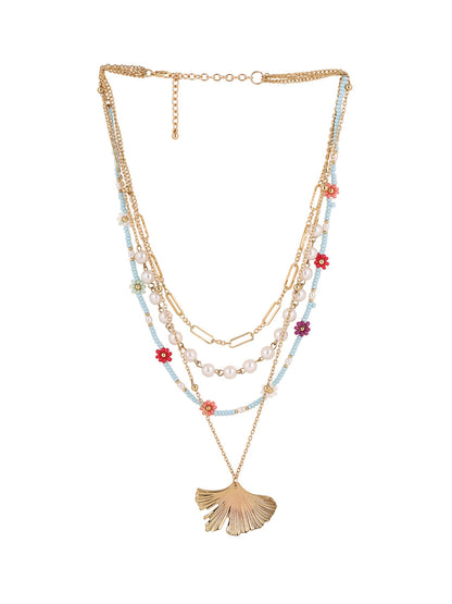 Priyaasi Gold Plated Beads Necklace