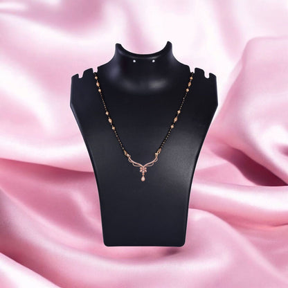 Rose Gold Plated Mangalsutra Pendant for Girls and Women