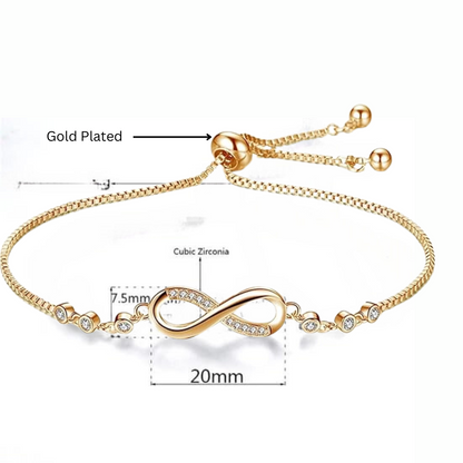 Silver Plated Infinity Bracelet