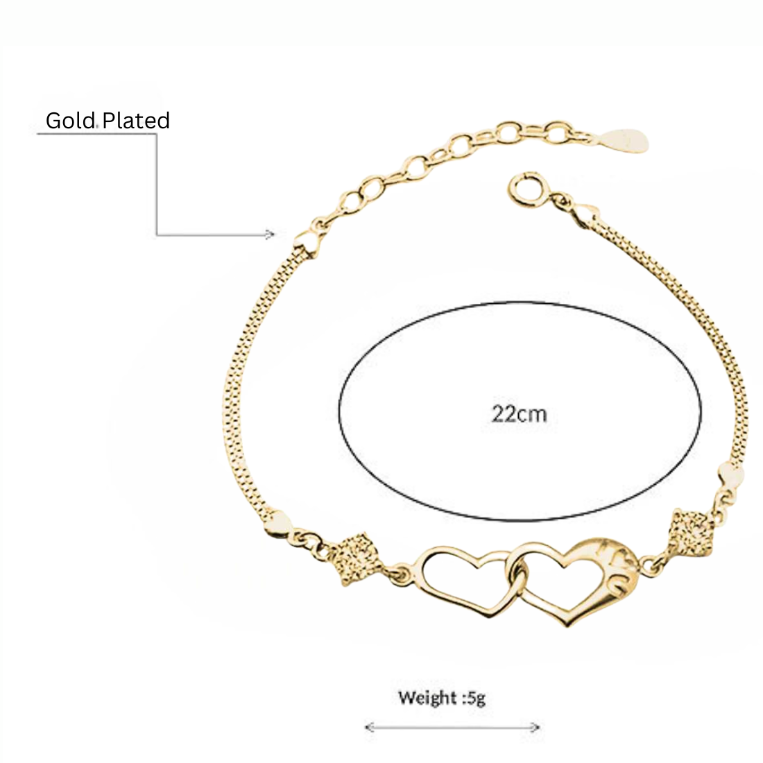 Silver Plated Promise Love Bracelet