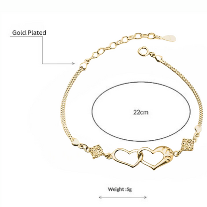 Silver Plated Promise Love Bracelet