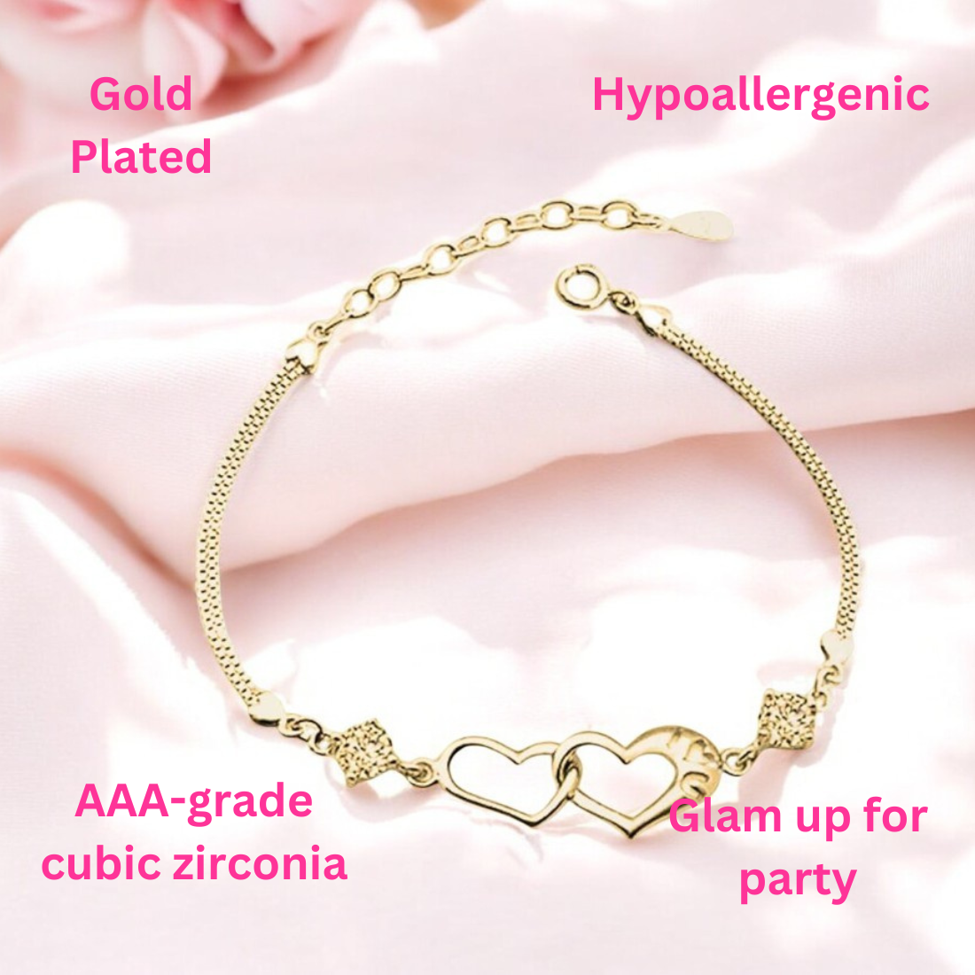 Silver Plated Promise Love Bracelet