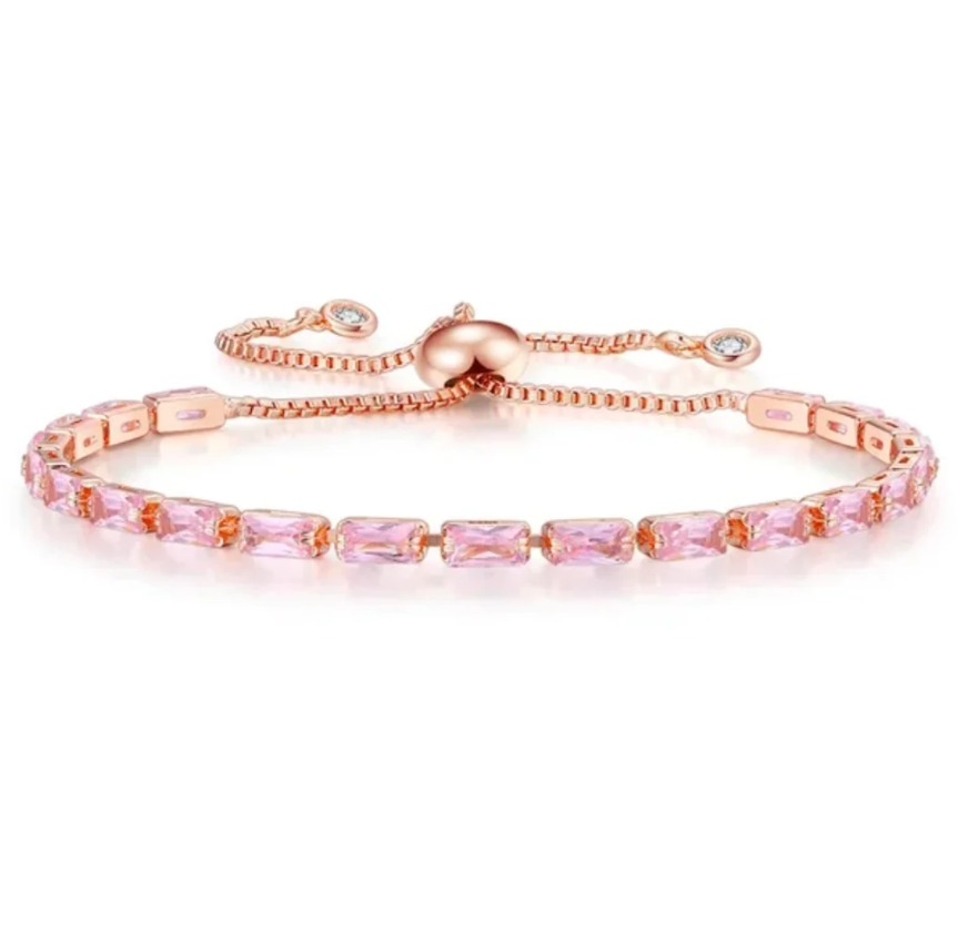 Glow up AD Tennis Bracelet