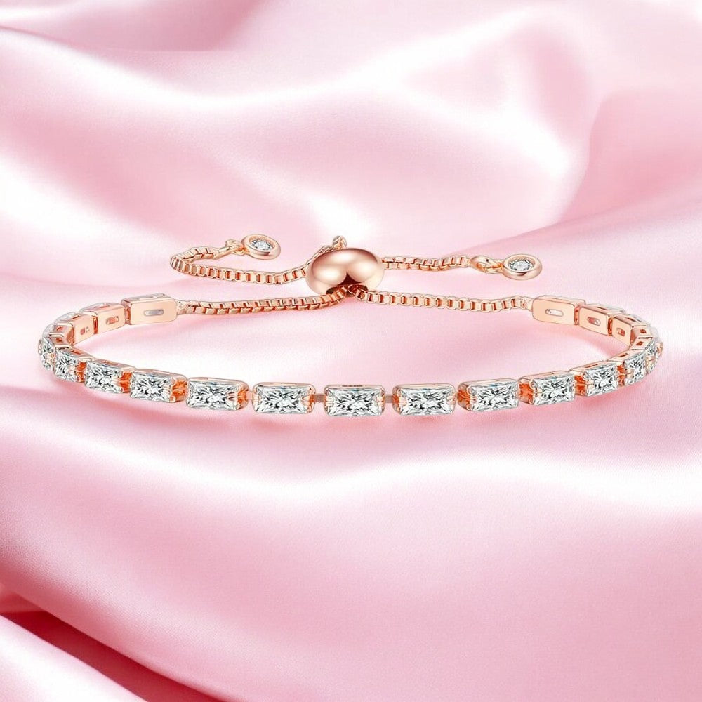 Glow up AD Tennis Bracelet