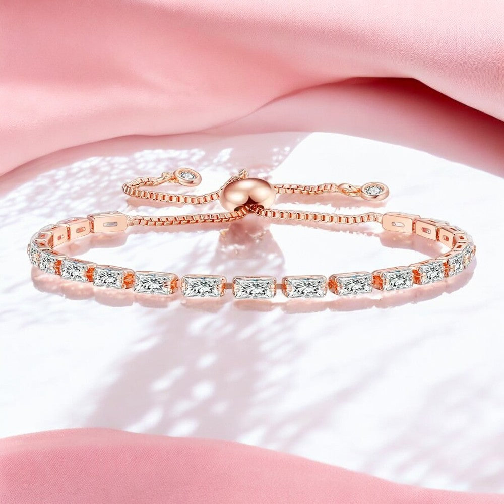 Glow up AD Tennis Bracelet