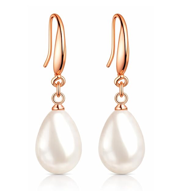 Pearl Pop Red Drop Earrings for Girls and Women| Valentine Gift