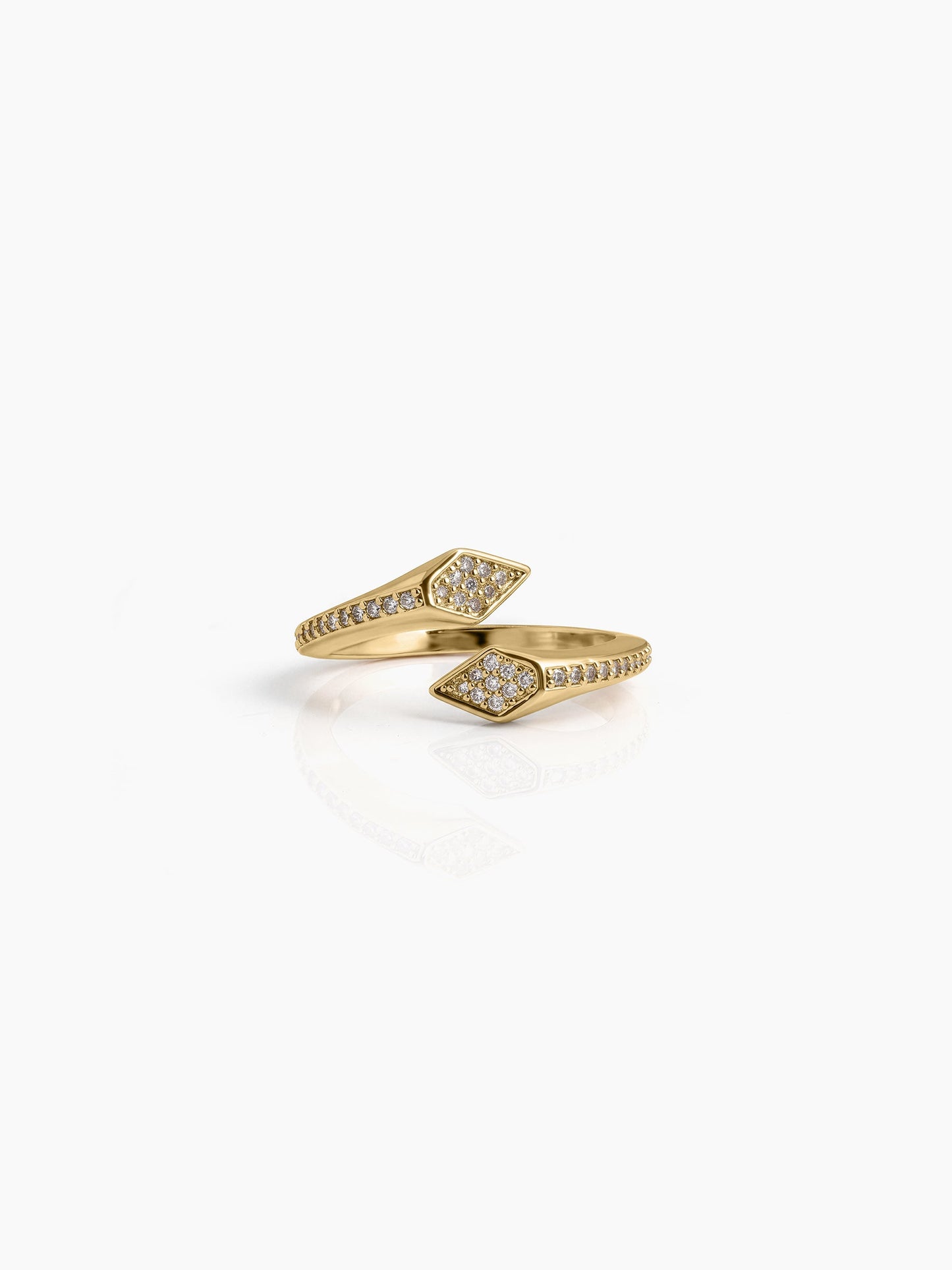 Nerella Diamond 18K Gold Plated Women's Ring - Swashaa