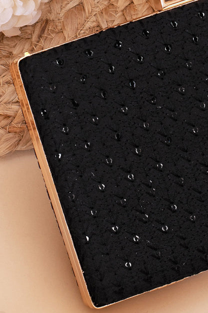 AMYRA - Noir Black Clutch