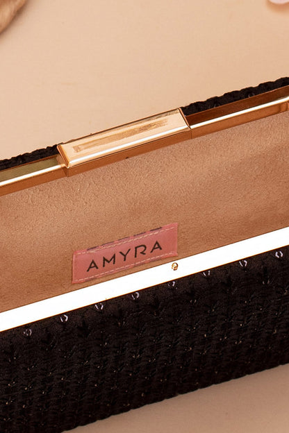 AMYRA - Noir Black Clutch