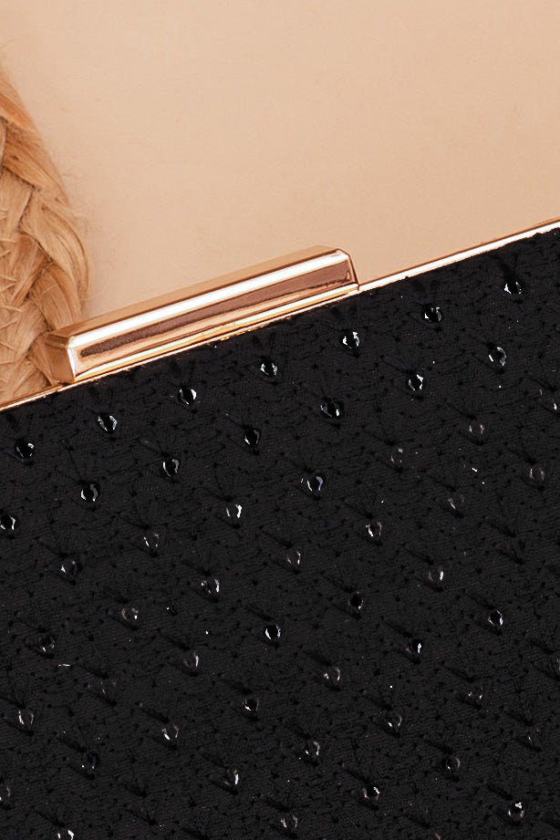 AMYRA - Noir Black Clutch
