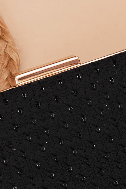 AMYRA - Noir Black Clutch