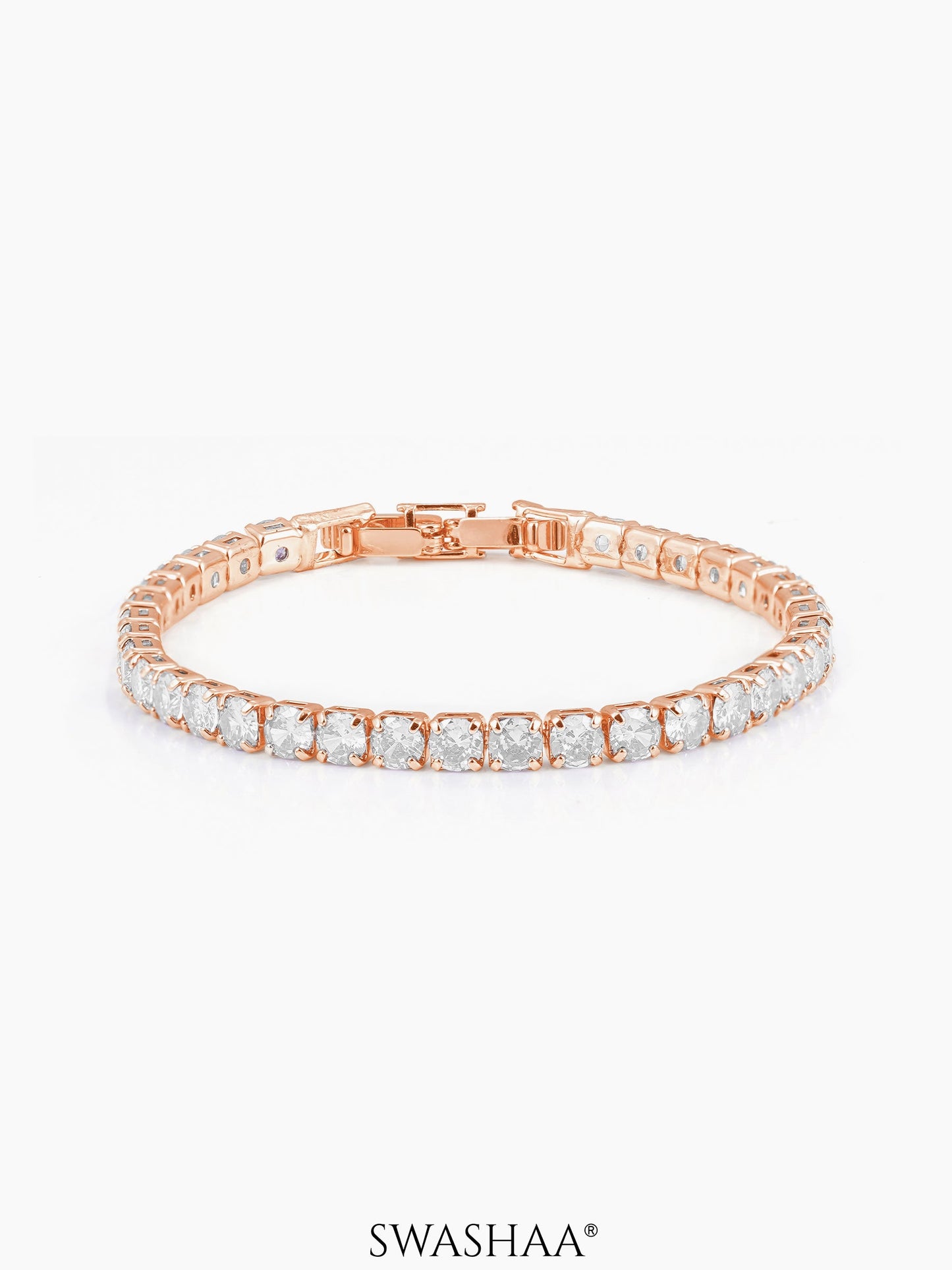 Orion Diamond Charms White Rosegold Plated Loose Bracelet