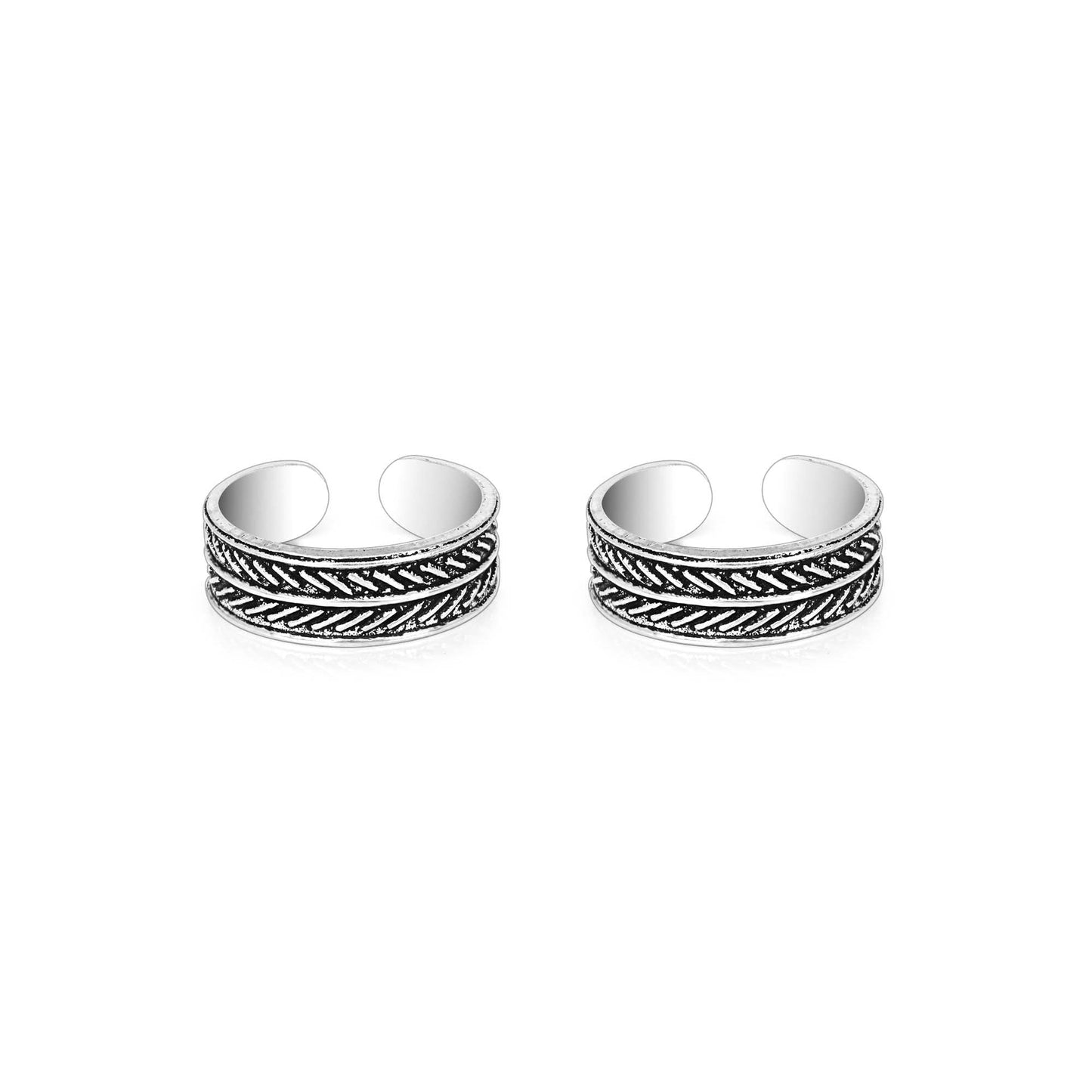 Line Motif Toe Ring