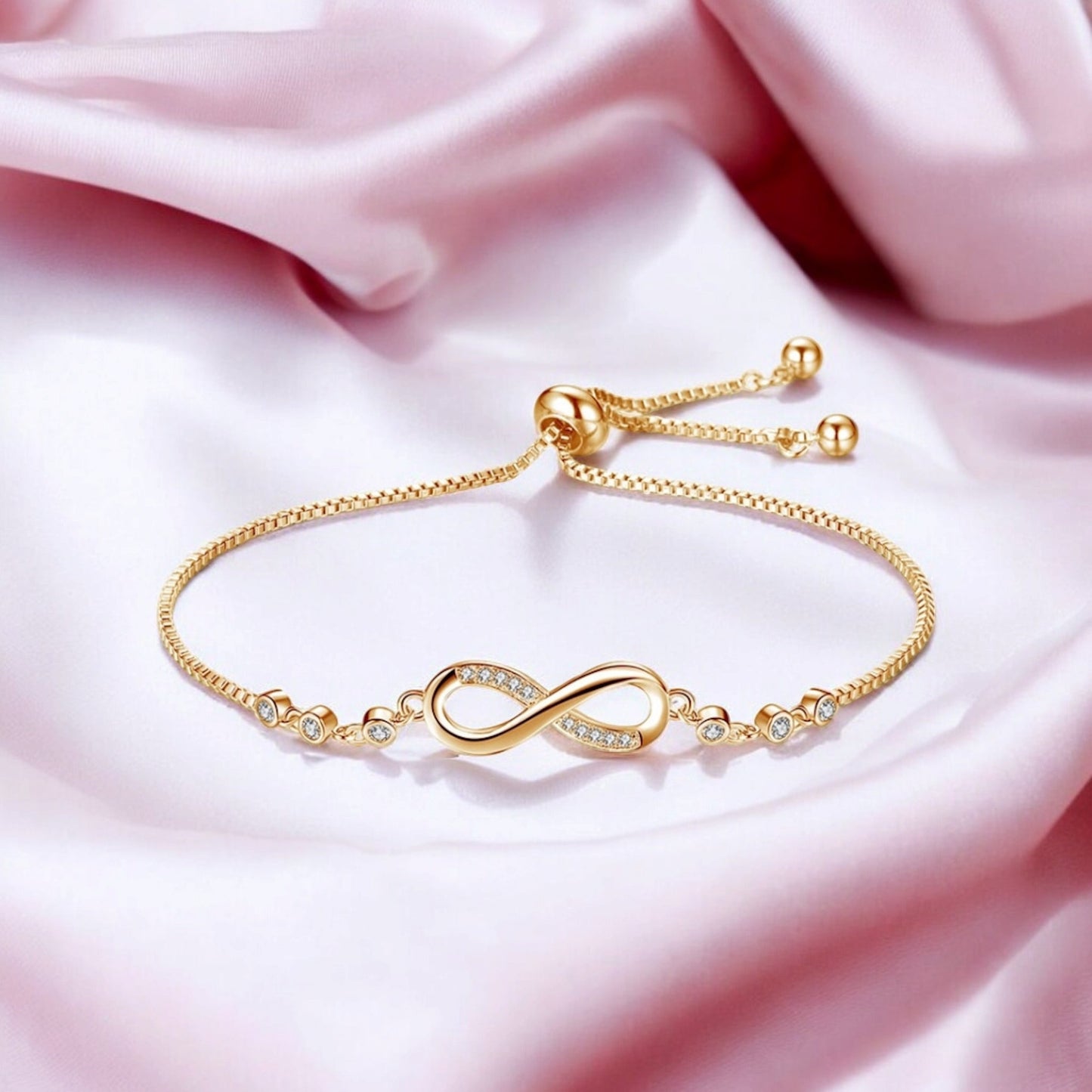 Silver Plated Infinity Bracelet