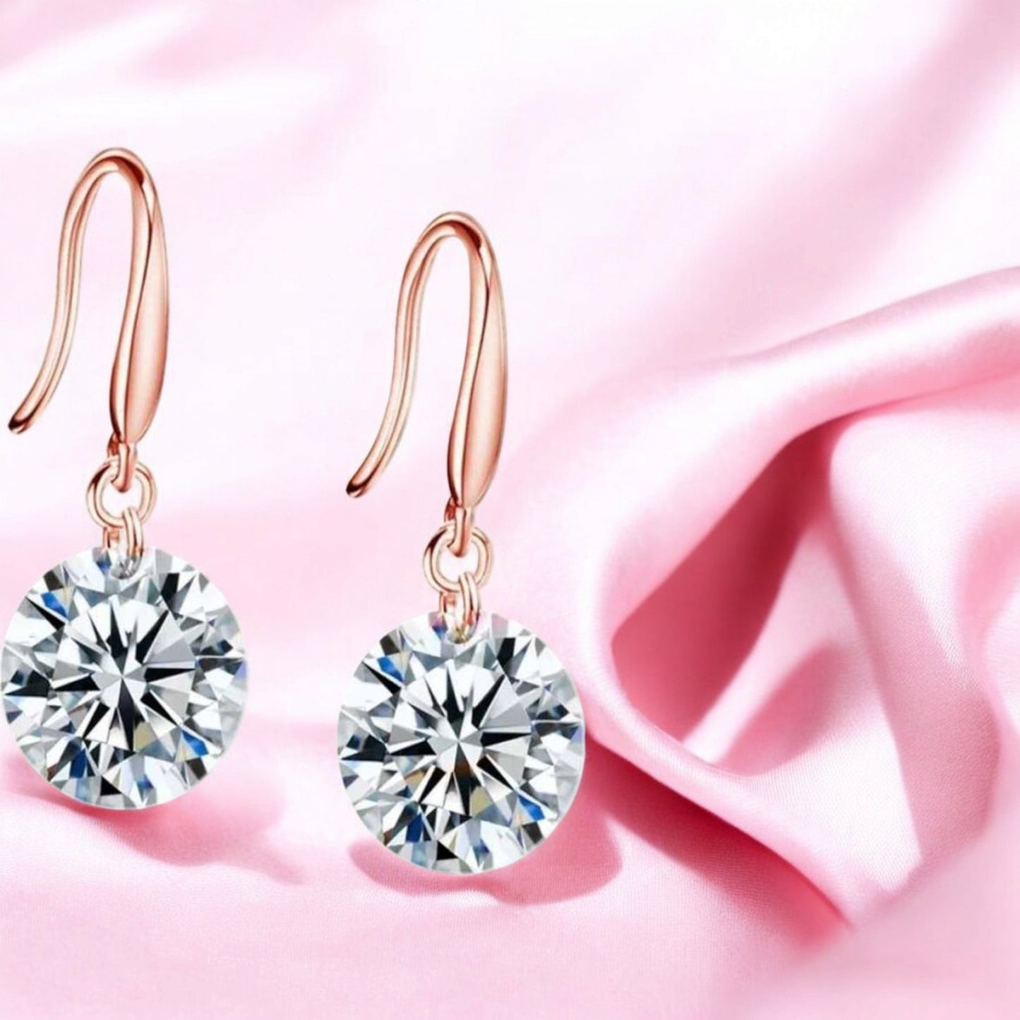 Minimalist Combo Solitaire Drop Earrings