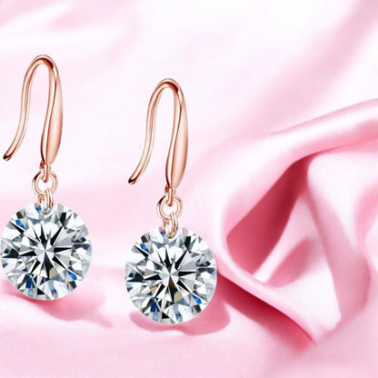 Tender Touch Duo Water Drop Studs and Crystal Hanging Earrings Value Set For Girls