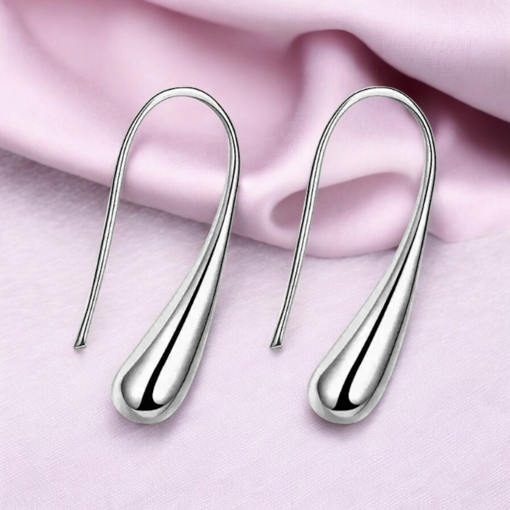 Tender Touch Duo Water Drop Studs and Crystal Hanging Earrings Value Set For Girls