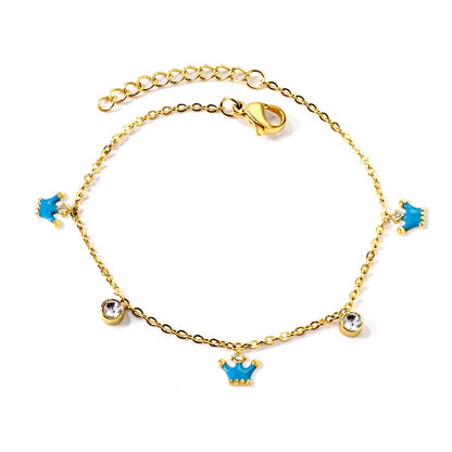 Princess 18K Gold Plated Children's Bracelet - Twisty Locks  - Kids and Women Hair Accessories, Fashion Clothing and Jewellery India