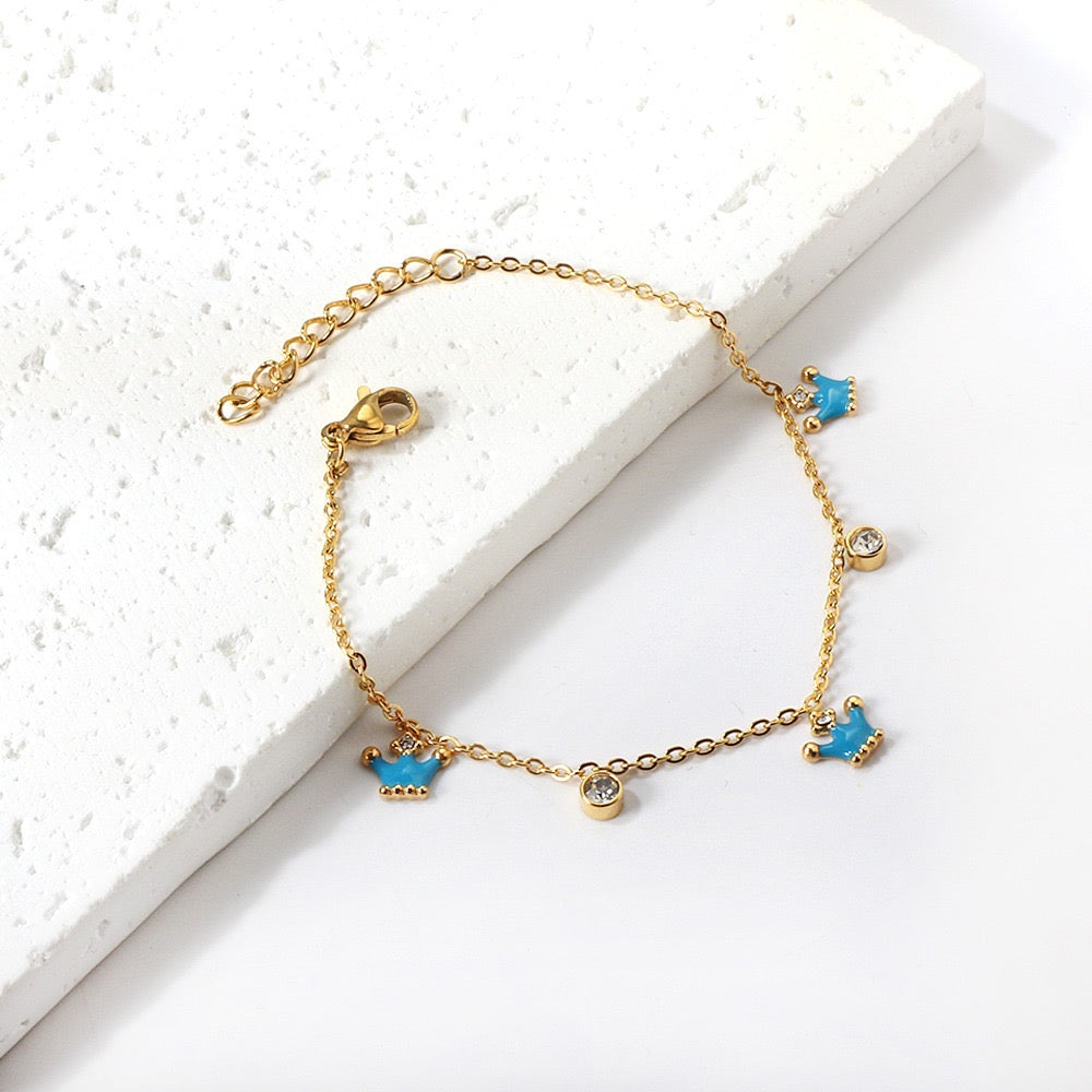 Princess 18K Gold Plated Children's Bracelet - Twisty Locks  - Kids and Women Hair Accessories, Fashion Clothing and Jewellery India