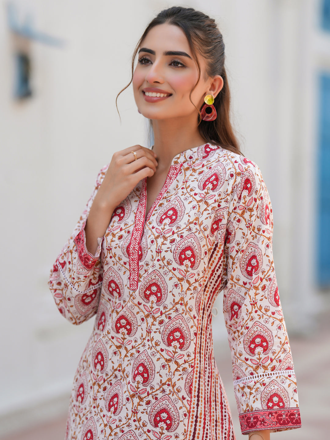 Printed A-Line Kurta Outfit