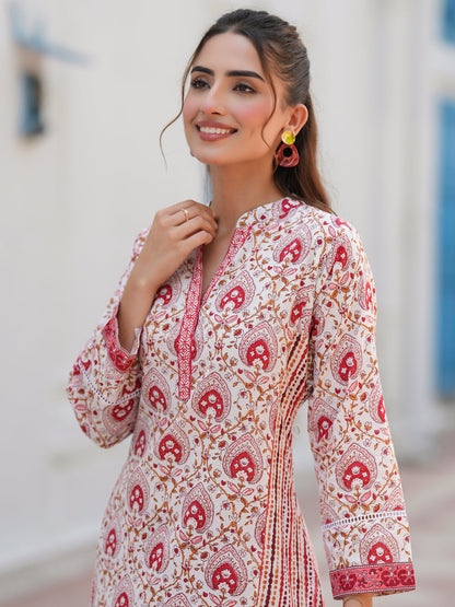 Printed A-Line Kurta Outfit
