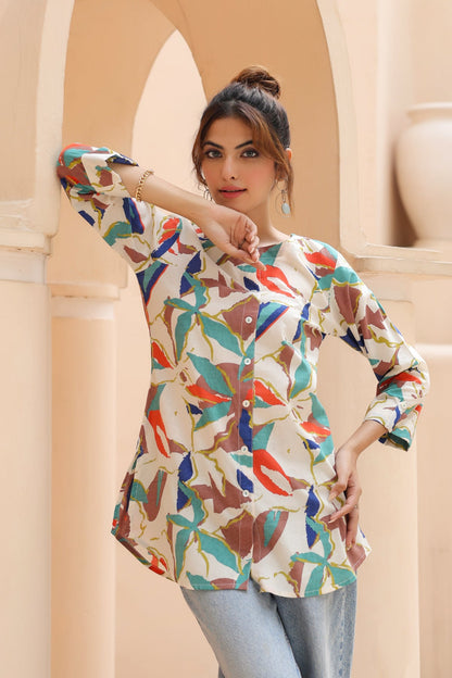 Printed Cotton Top