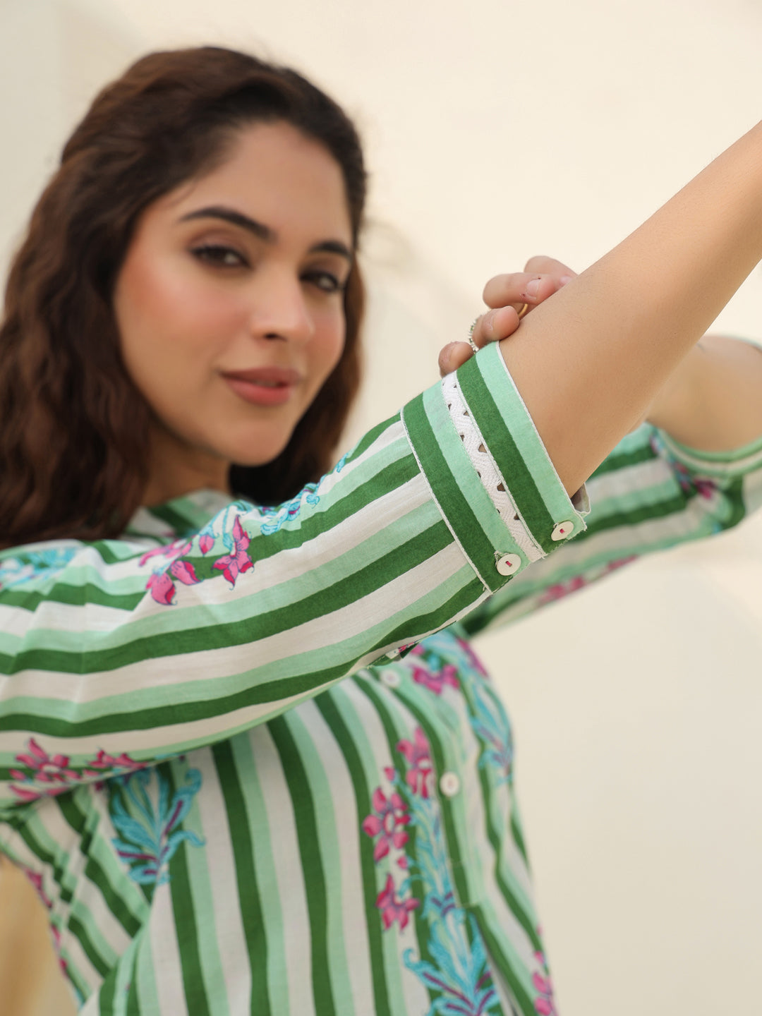 Printed floral cotton everyday top
