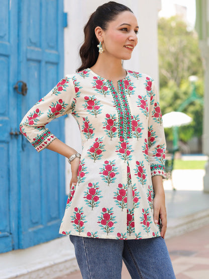 Printed floral top