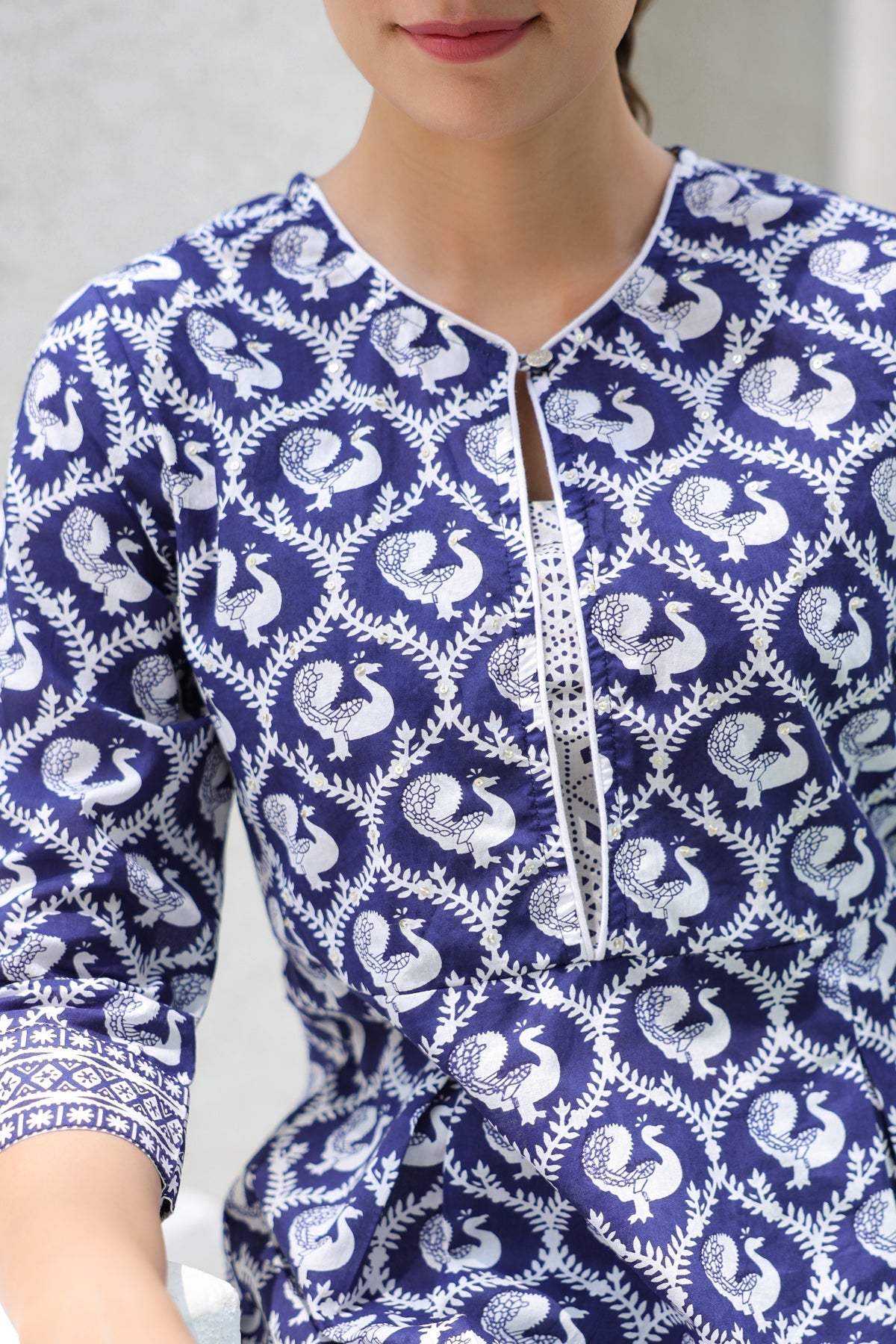 Pure Cotton Ethnic Motifs Kurti