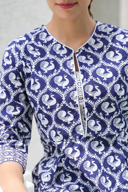 Pure Cotton Ethnic Motifs Kurti