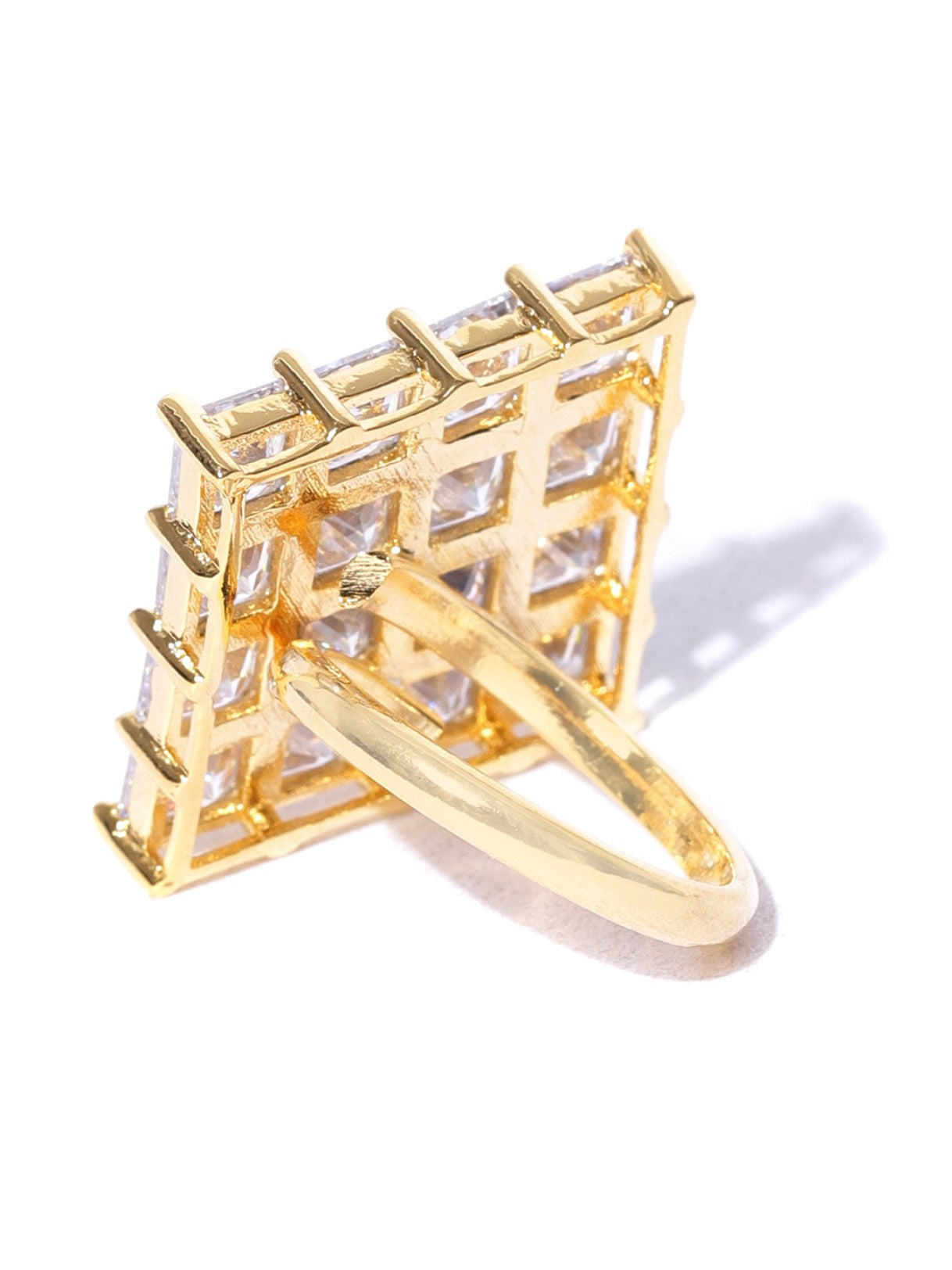Geometric Shaped American Diamond Ring For Women And Girls