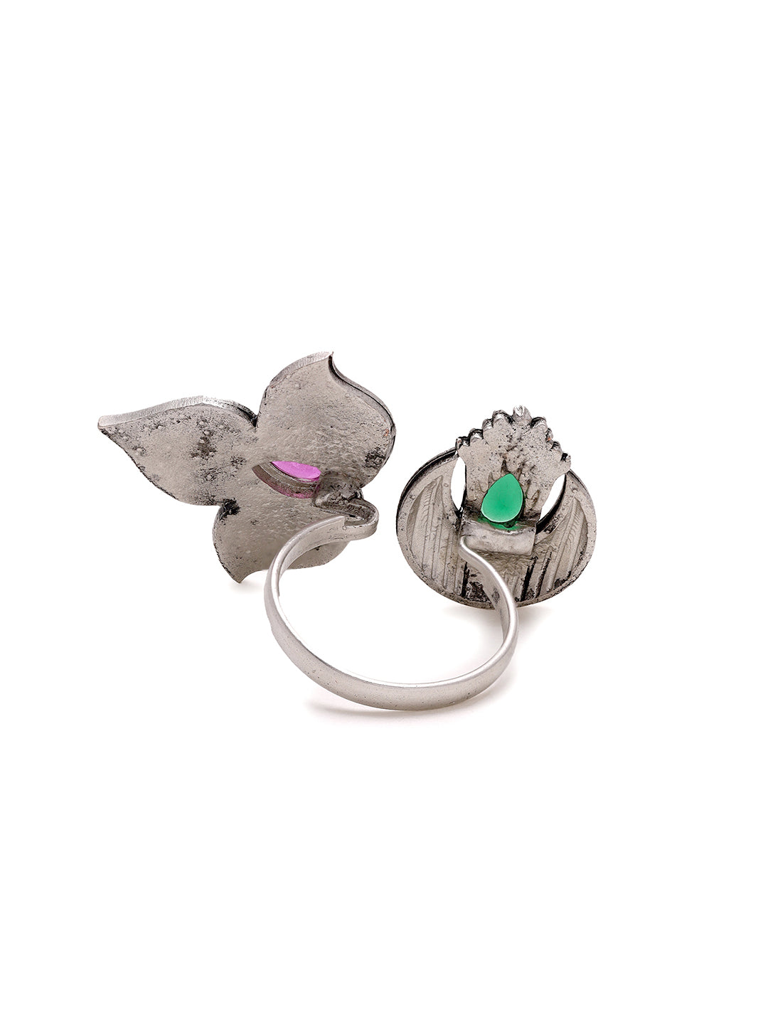 Priyaasi Exquisite Moon and Floral RIing