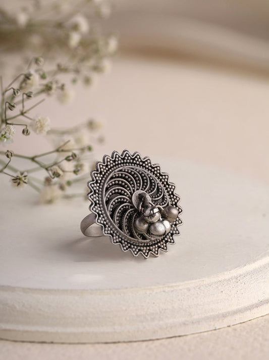 Priyaasi Tribal Oxidised Ring