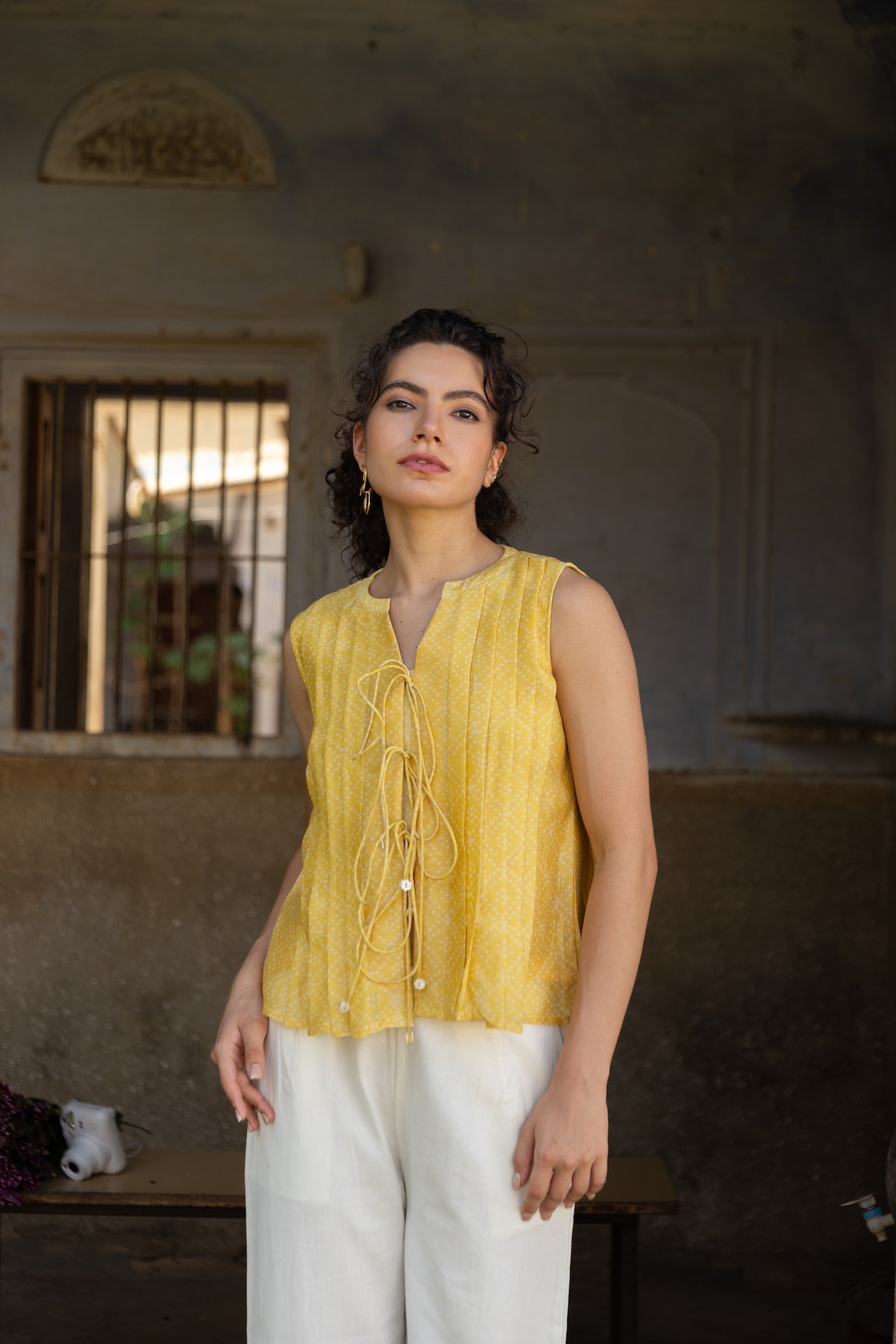 IVY MELLOW CHANDERI TOP