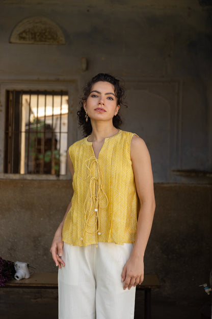 IVY MELLOW CHANDERI TOP
