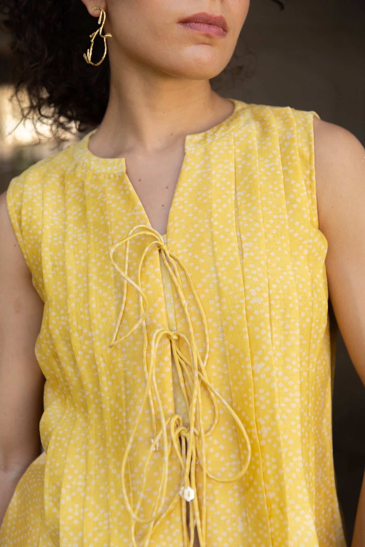 IVY MELLOW CHANDERI TOP