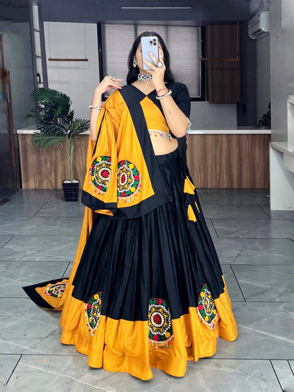 Rayon Cotton Kutchi Embroidery with Kodi Work Garba Special Designer Chaniya Choli (Ready to Wear) Ethenika.com