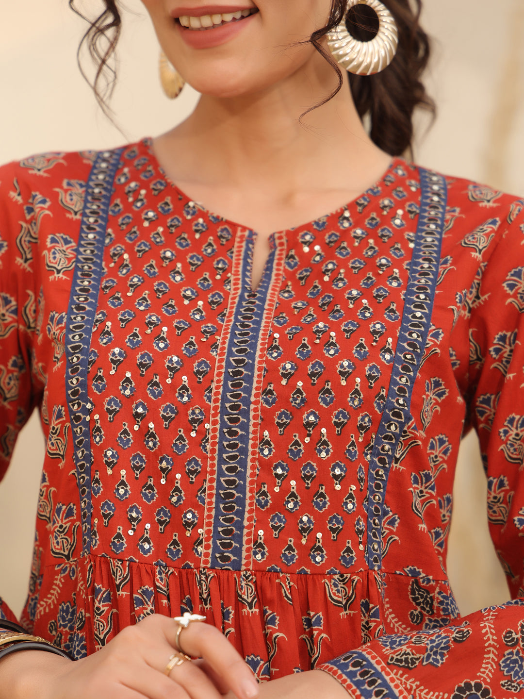 Red Summer Cotton Top