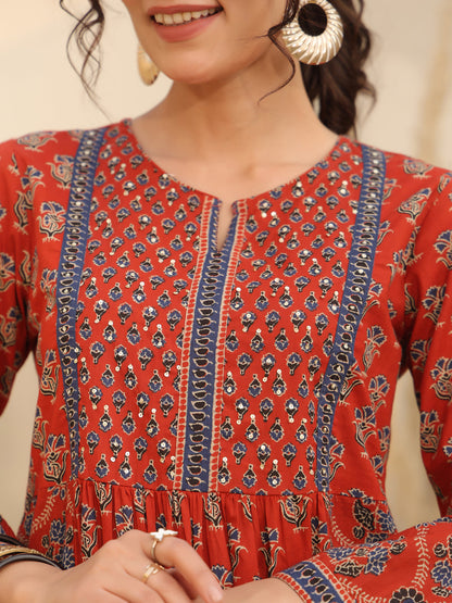 Red Summer Cotton Top