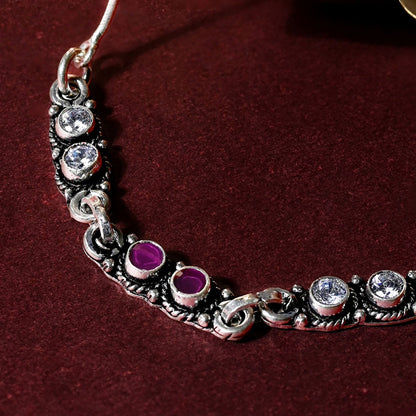Adjustable Stone-Studded Anklet