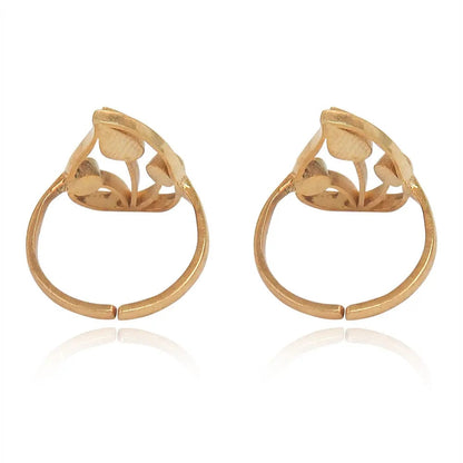 Silver 92.5 Aam Ras White Stone Toe Ring