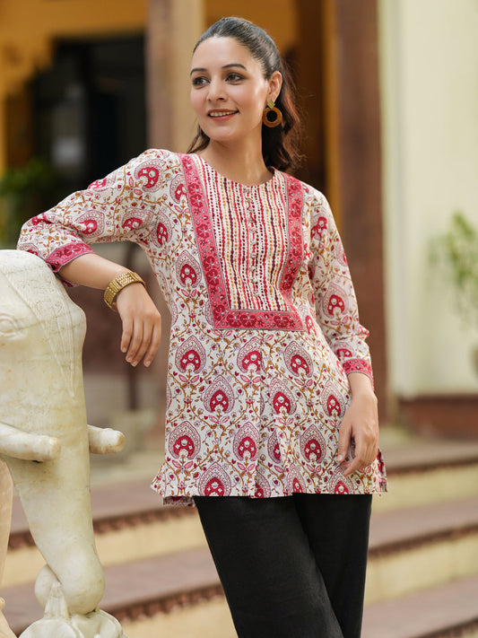 Print Cotton Top
