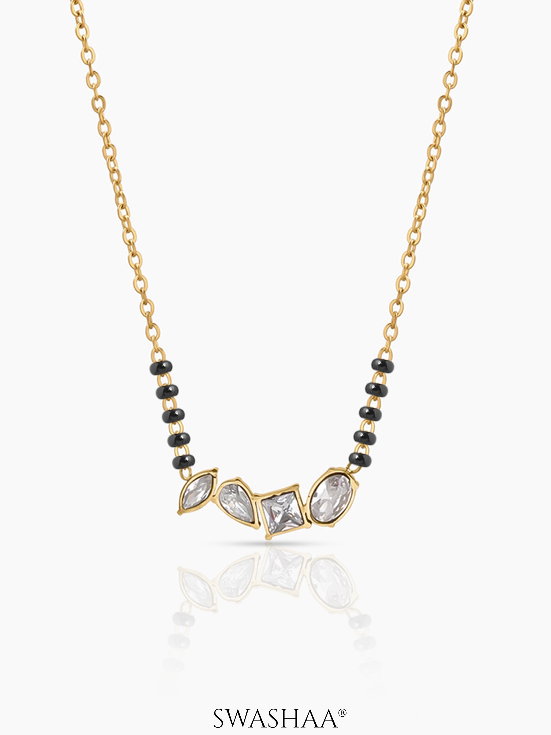 Sarila Diamond Cluster Mangalsutra - Swashaa