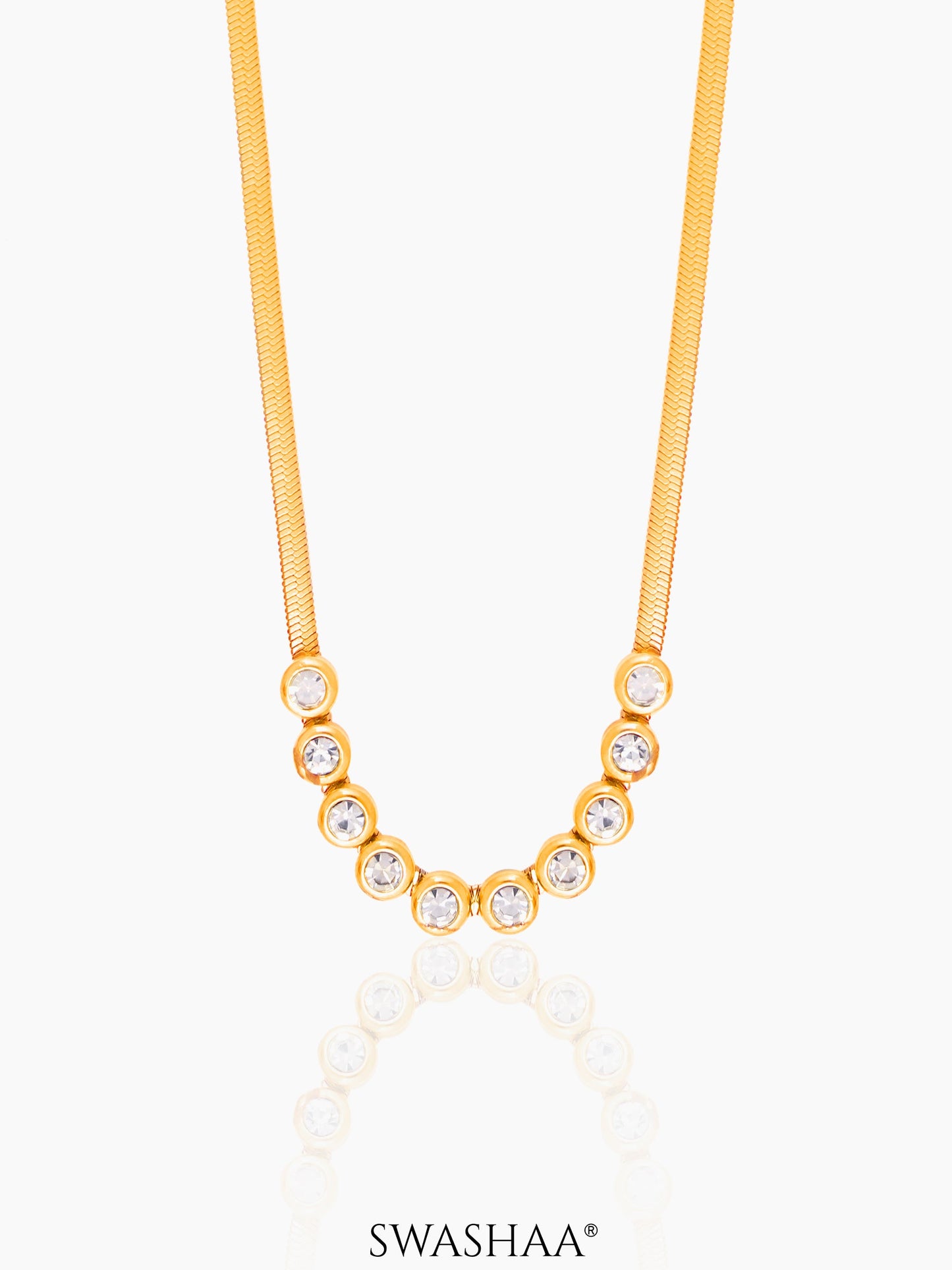 Senorita Diamond 18K Gold Plated Necklace