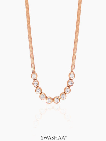 Senorita Diamond Rosegold Plated Necklace