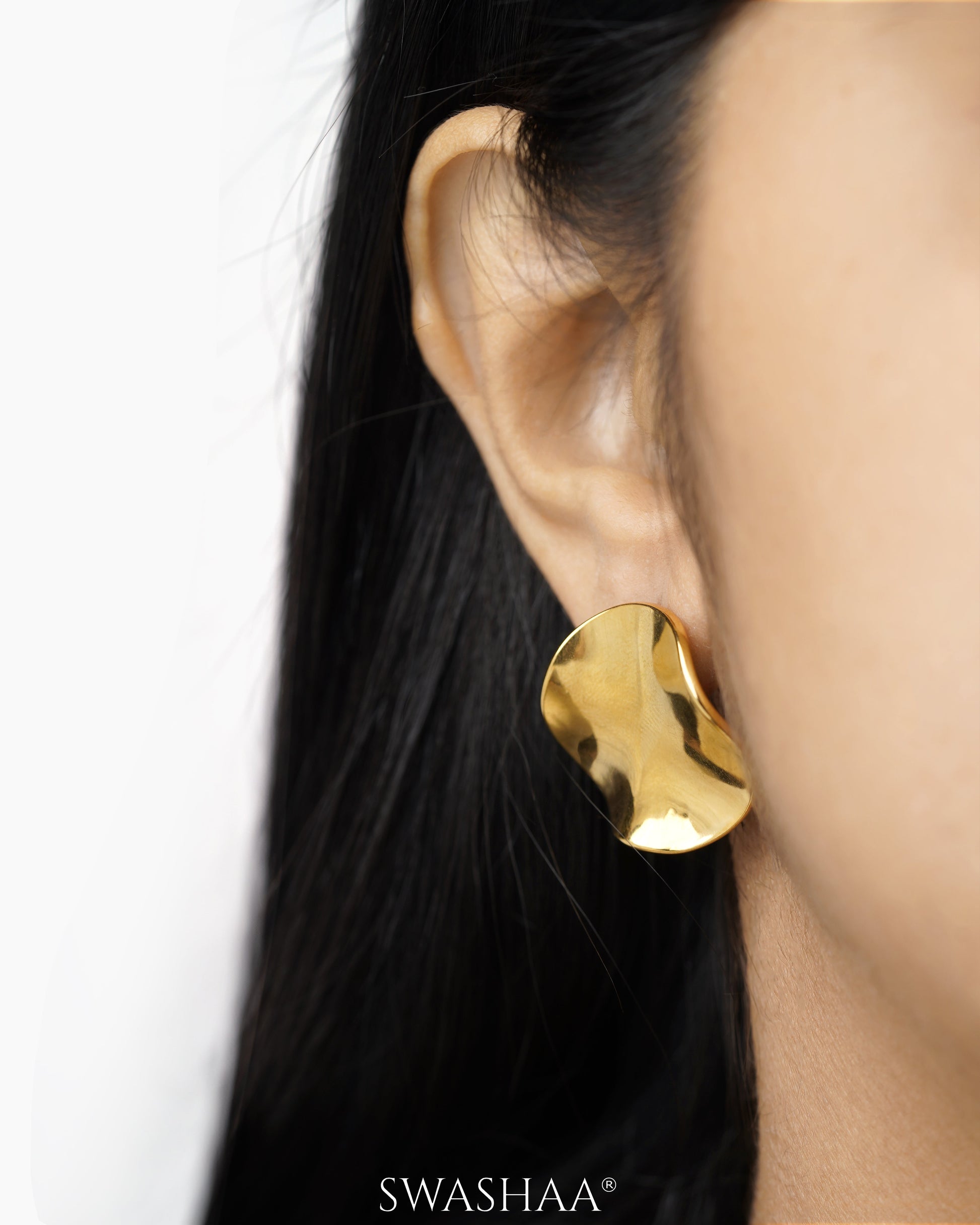 Sienna 18K Gold Plated Stud Earrings
