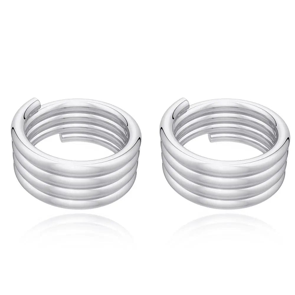 Silver Spiral Toe Ring (Pair)